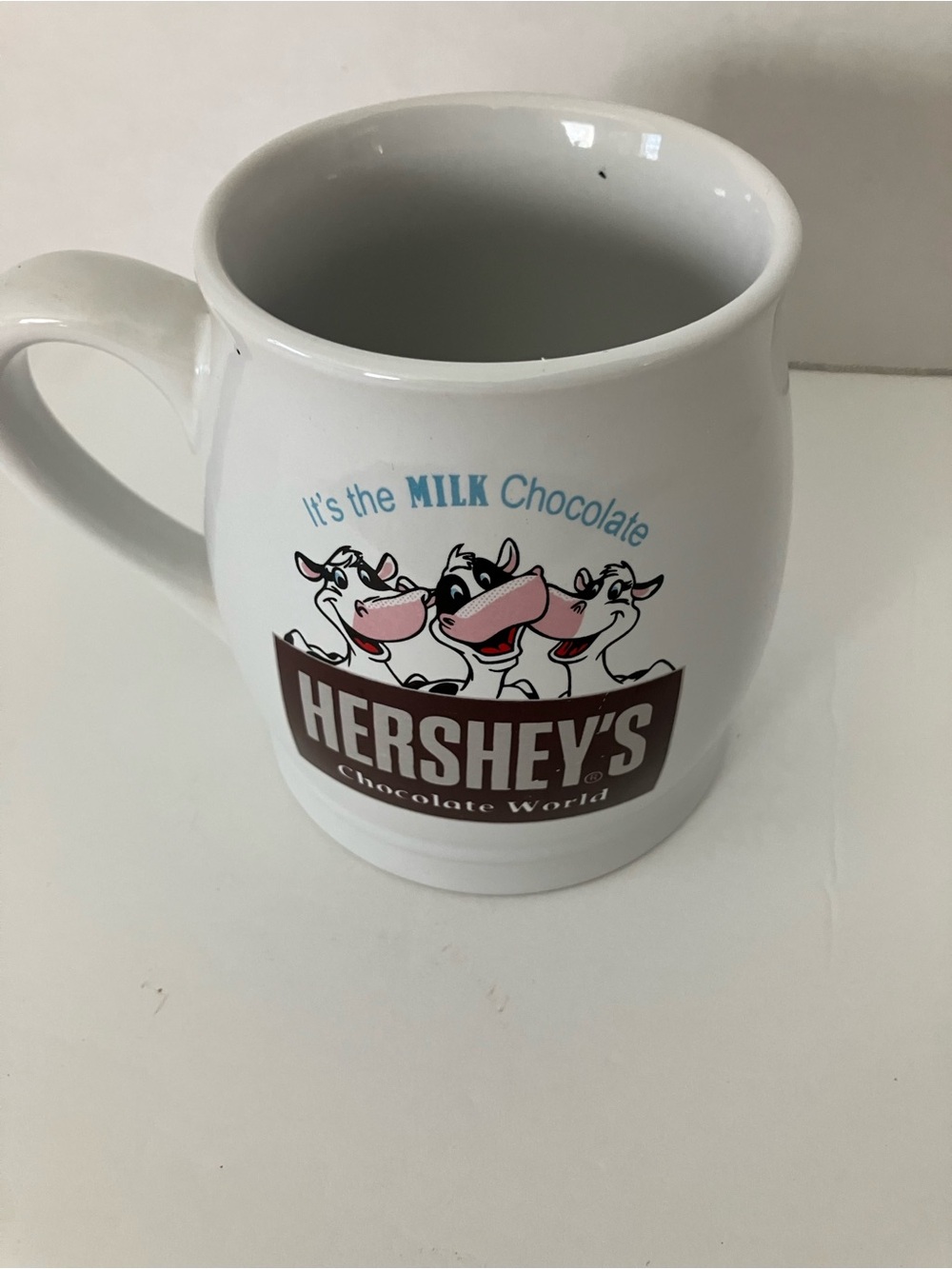 INC International Concepts White Hershey's Milk Chocolate Logo Mug